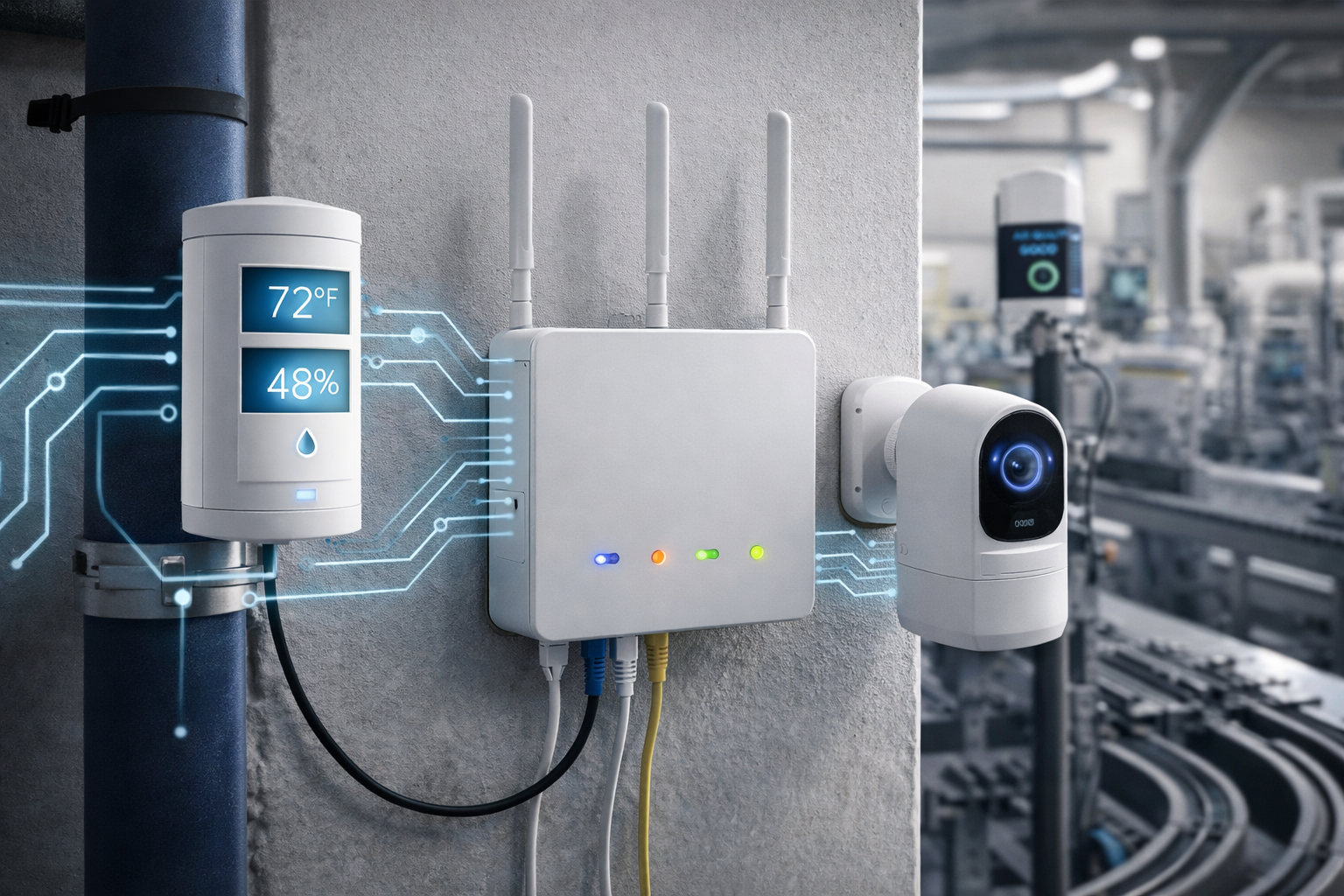 Industrial IoT sensors and telemetry network